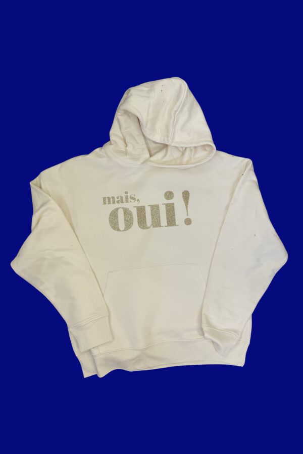 mais, oui! Hoodie – Offwhite / Gold Glitzer – Bonjour Ben